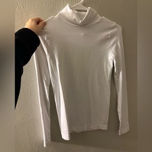 white turtle neck